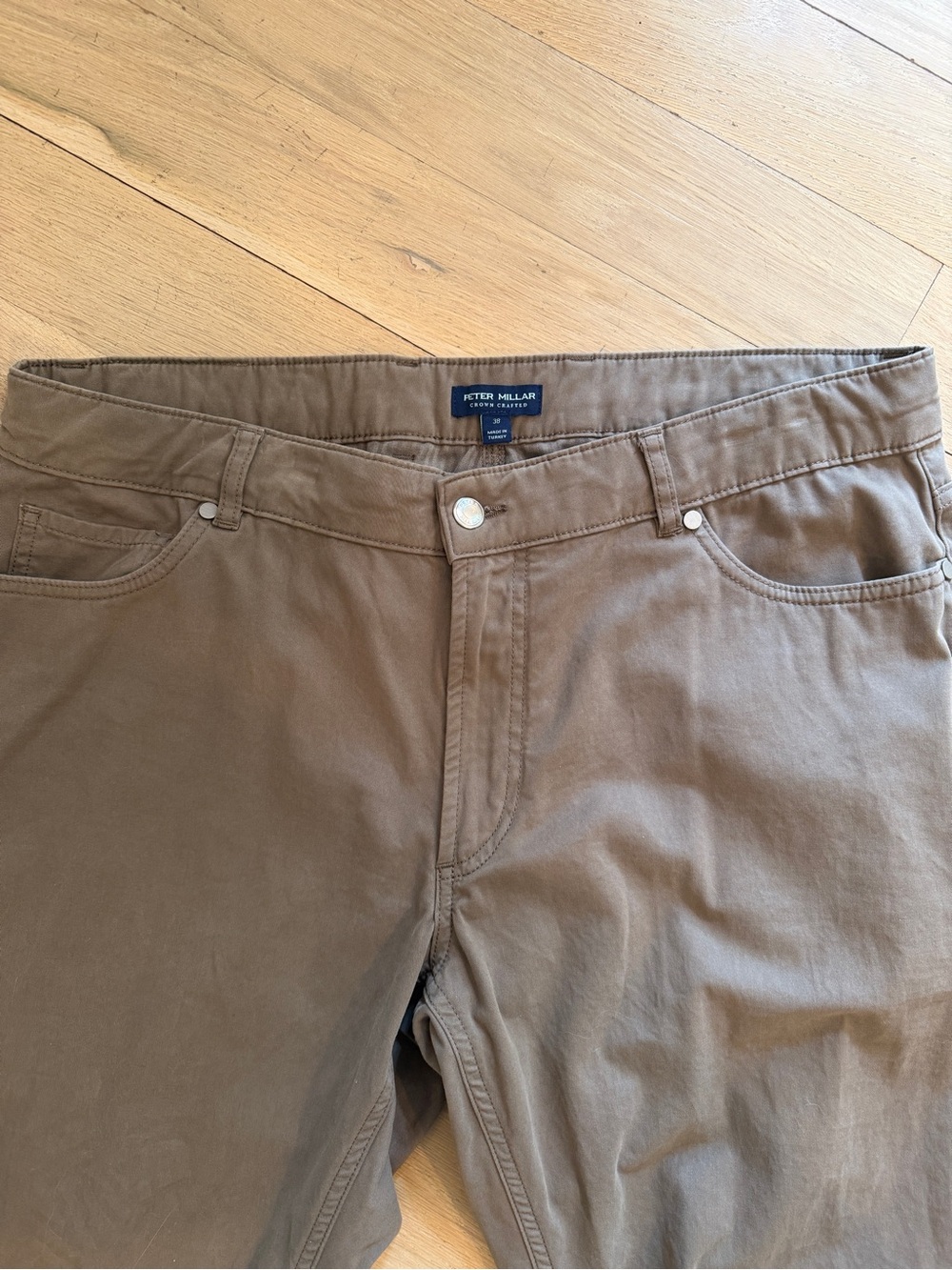 Peter Millar Delvin Tailored Fit Twill Pants - Taupe